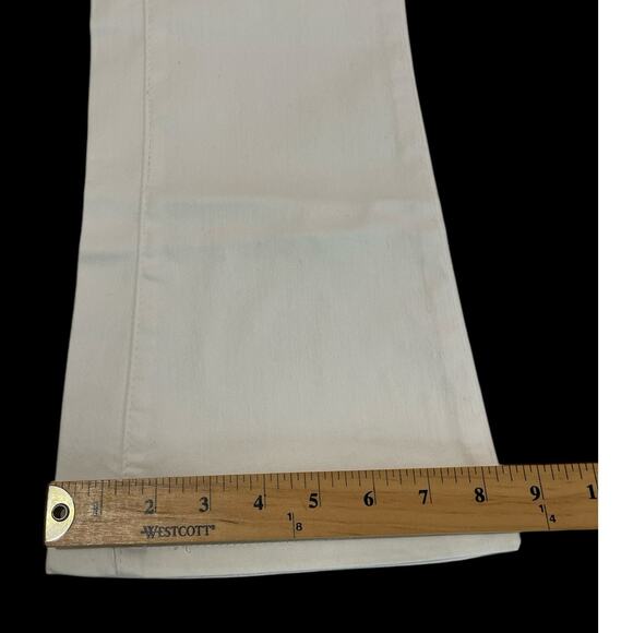 Denim 24/7 Womens White Crop Flare‎ Jeans Plus Size 12W - Picture 3 of 8